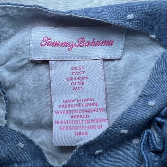 Lot of 2 Tommy Bahama Girls Dresses Size 5T and 5/6 sleeveless - Picture 11 of 13